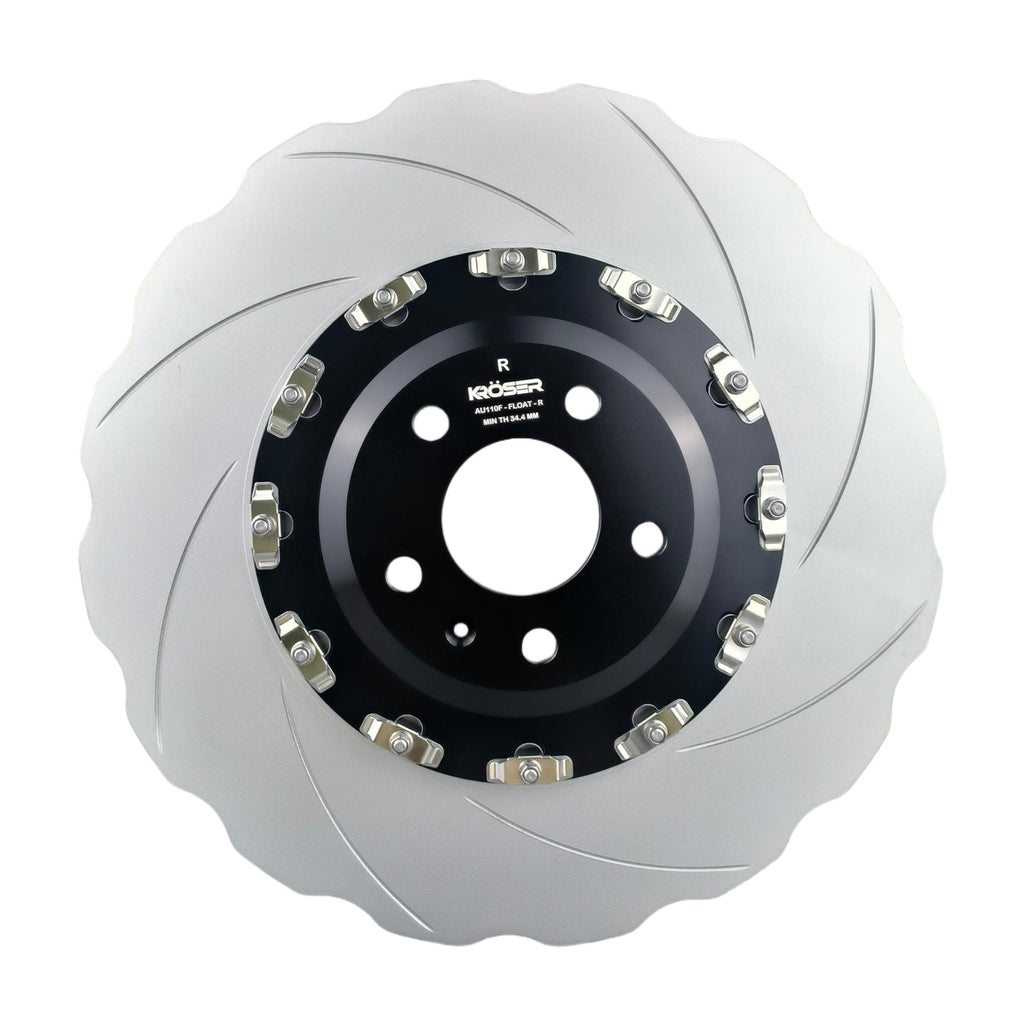 2014-2018 Audi RS7 - Front Two-Piece Floating Brake Rotors | Waved | Direct Fit