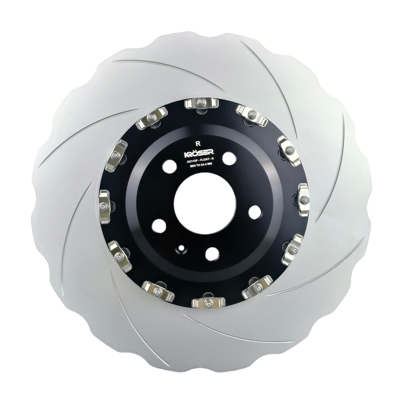 2014-2018 Audi RS7 - Front Two-Piece Floating Brake Rotors | Waved | Direct Fit