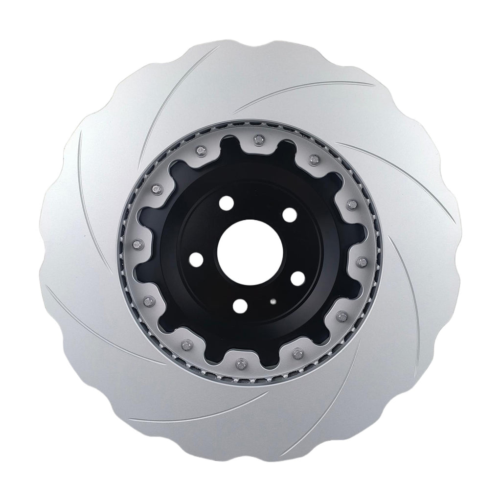2014-2018 Audi RS7 - Front Two-Piece Floating Brake Rotors | Waved | Direct Fit