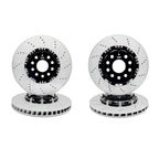 2009-2024 Audi A3/Q3/S3 & VW GTI/Golf R/Jetta/Tiguan/CC - Front & Rear Two-Piece Floating Brake Rotors | 4-Piece Kit | Direct Fit