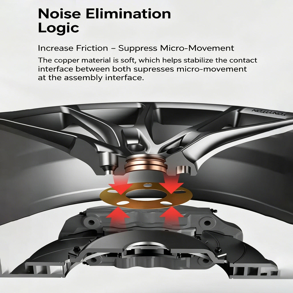 Steering Noise Reduction Copper Shims