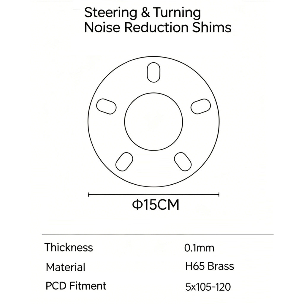 Steering Noise Reduction Copper Shims