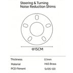 Steering Noise Reduction Copper Shims