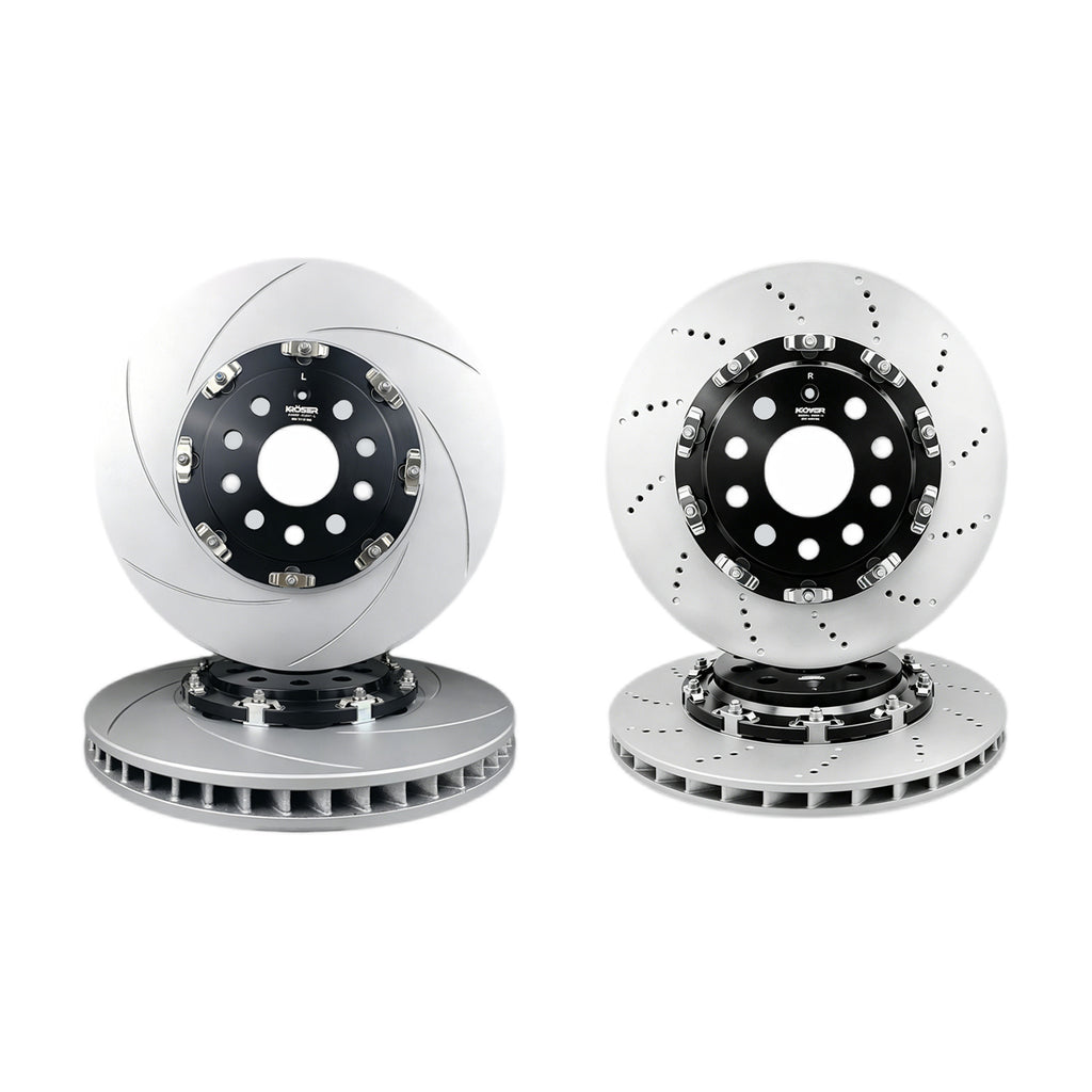 2003-2024 Audi A3/S3 & VW GTI/Golf R/Tiguan -  Front & Rear Two-Piece Floating Brake Rotors | 4-Piece Kit | Direct Fit
