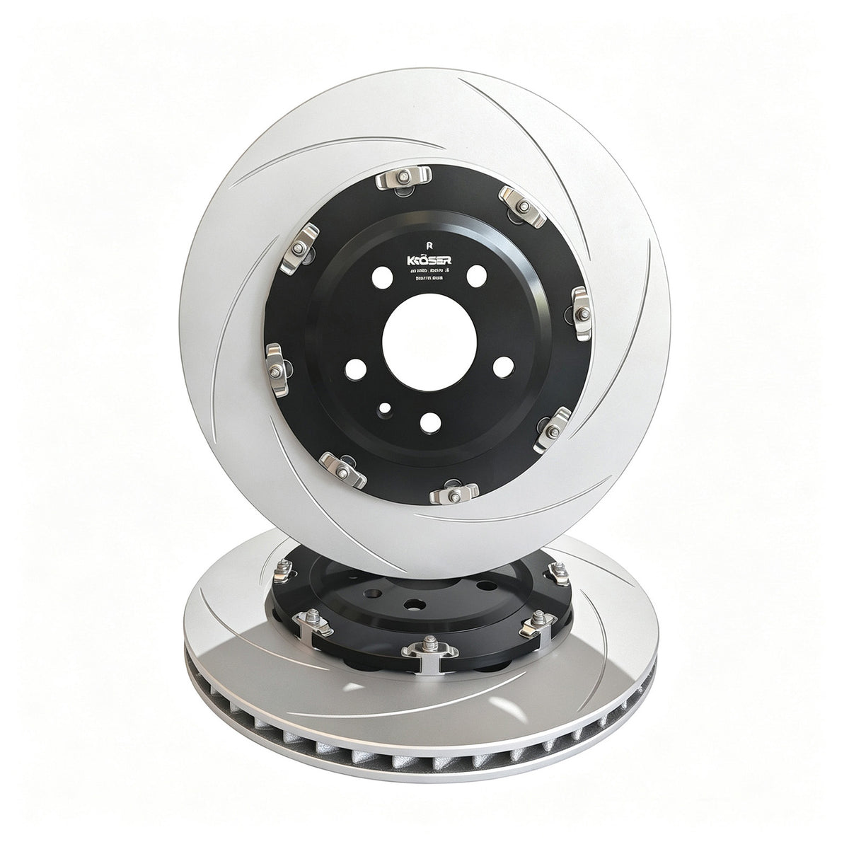 2010-2018 Audi A6/A7/A8/S6/S7/S8 Rear Two-Piece Floating Brake Rotors | Direct Fit