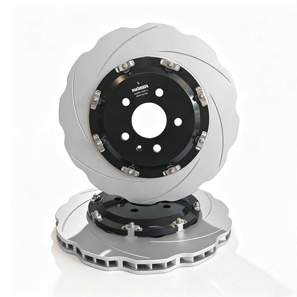 2014-2018 Audi A7/S7/RS7 Rear Two-Piece Floating Brake Rotors | Direct Fit