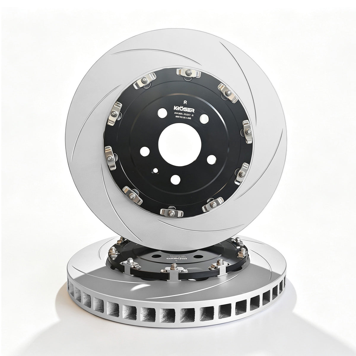 2008-2023 Audi R8/RS5 Rear Two-Piece Floating Brake Rotors | Direct Fit