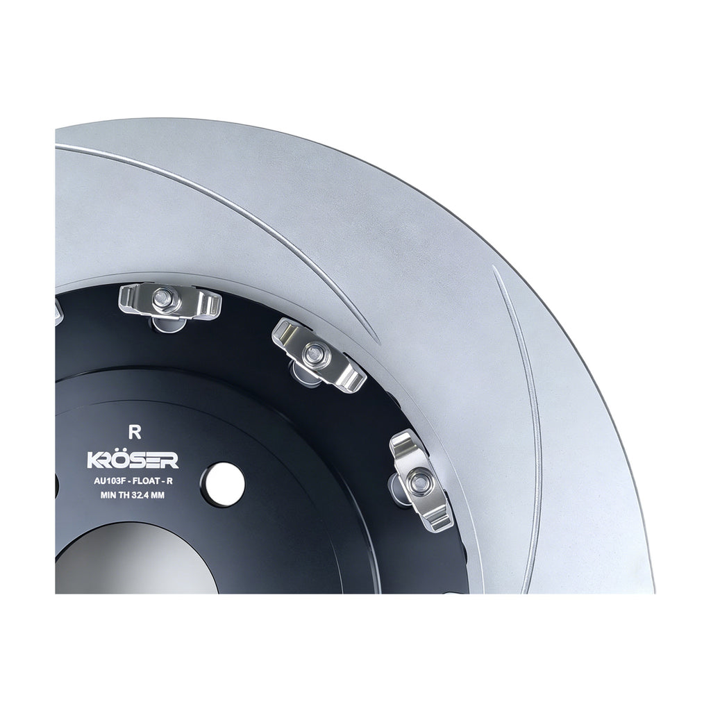 2017 2018 2019 2020 Audi RS3 - Front Two-Piece Floating Brake Rotors | Direct Fit