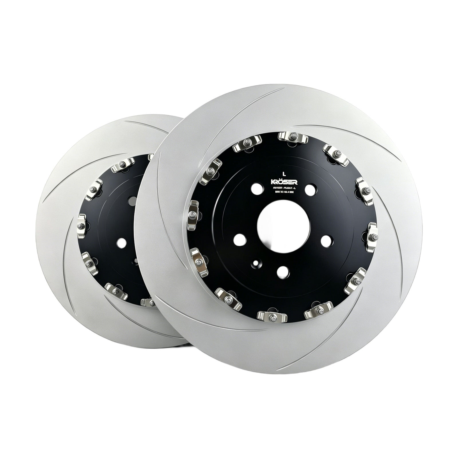 2017 2018 2019 2020 Audi RS3 - Front Two-Piece Floating Brake Rotors | Direct Fit