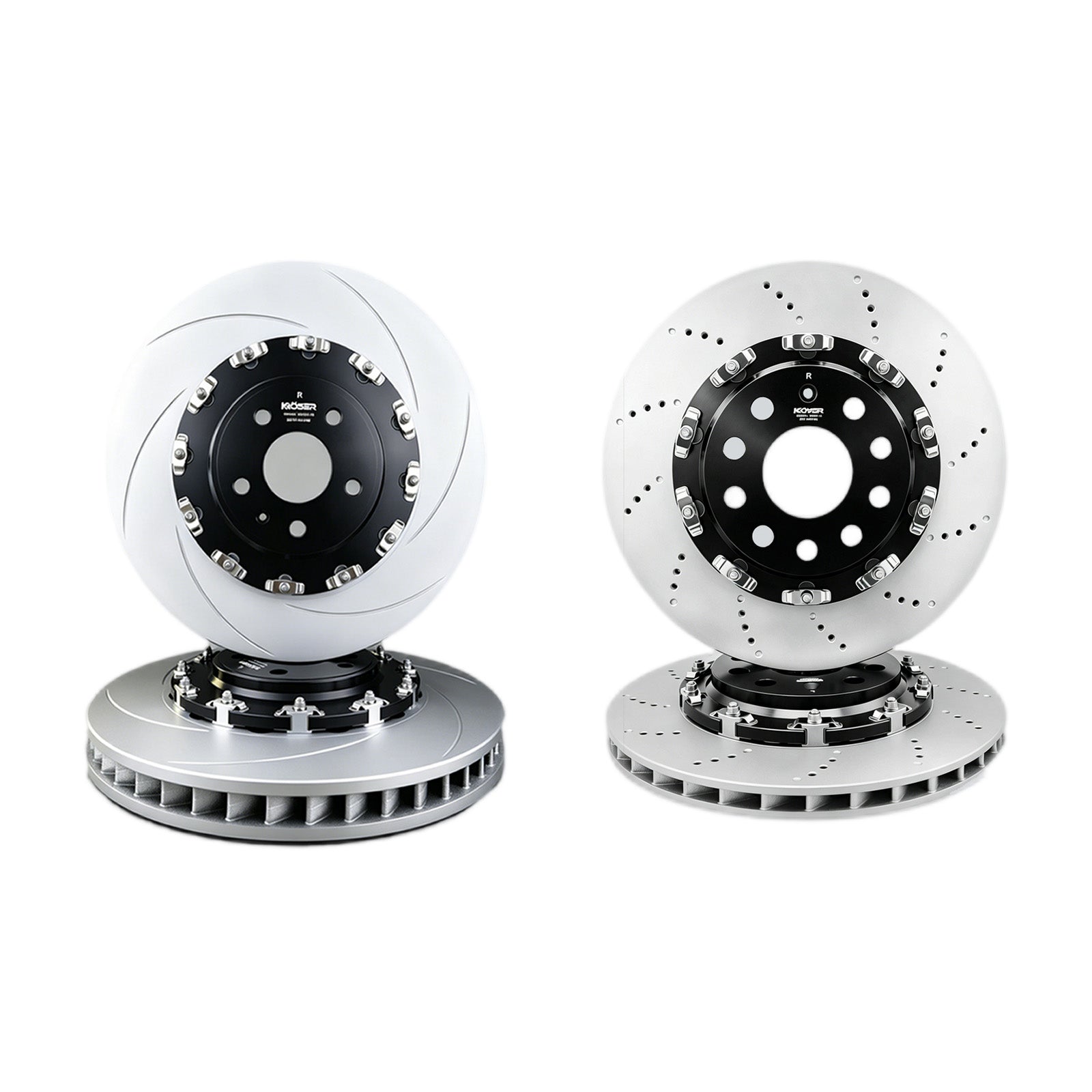 2017-2020 Audi RS3 - Front & Rear Two-Piece Floating Brake Rotors | 4-Piece Kit | Direct Fit