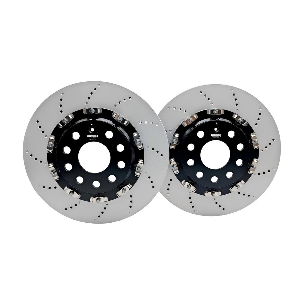 2017-2020 Audi RS3 - Front & Rear Two-Piece Floating Brake Rotors | 4-Piece Kit | Direct Fit