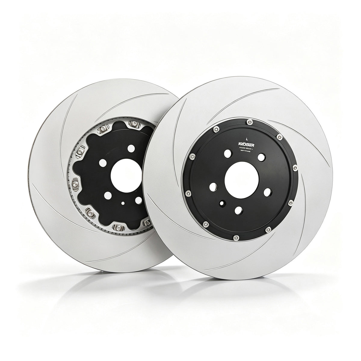 2020-2024 Audi RS6/RS7/RS Q8 Rear Two-Piece Floating Brake Rotors | Direct Fit