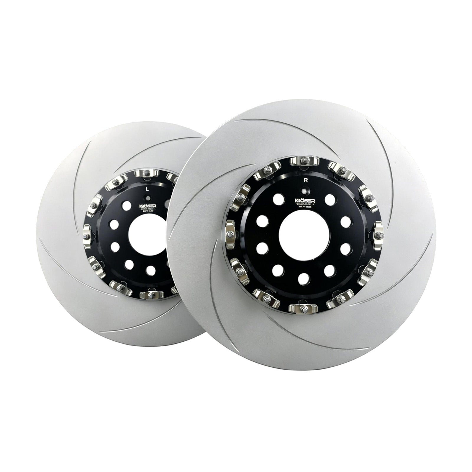 2022-2025 Audi S3 / VW Golf R – Front Two-Piece Floating Brake Rotors | Direct Fit