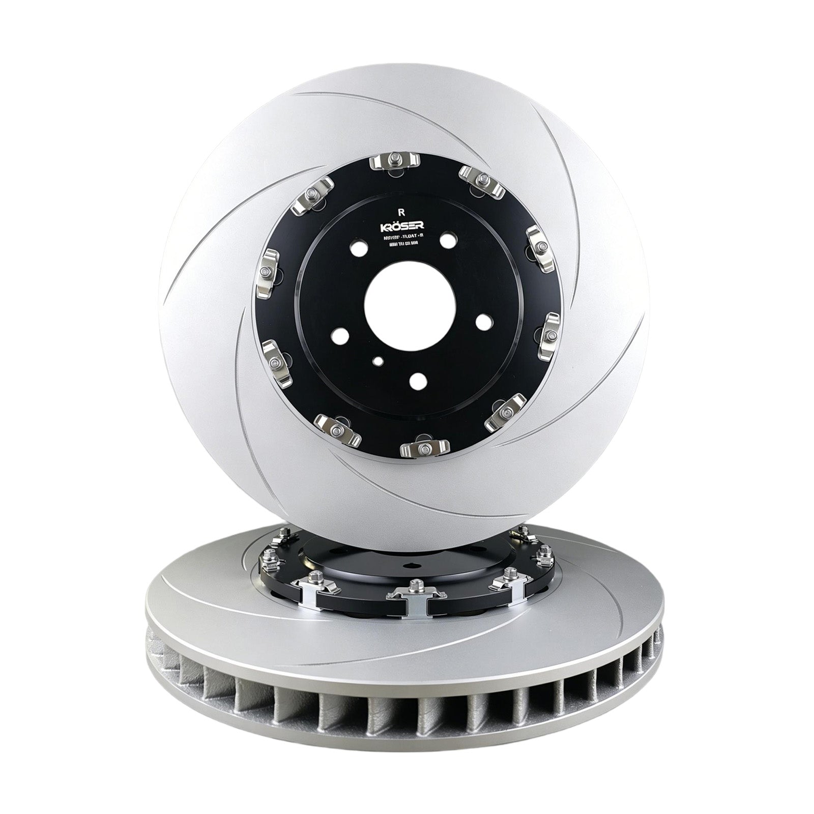 2009-2012 Nissan GT-R – Front Two-Piece Floating Brake Rotors | Direct Fit