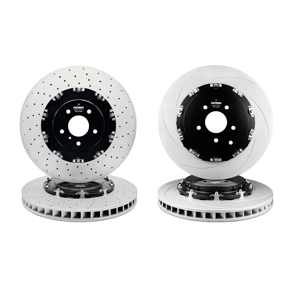 2011-2024 Nissan GT-R - Front & rear Two-Piece Floating Brake Rotors | 4-Piece Kit | Direct Fit