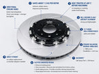 2010-2018 Audi A6, A8, S6, S7, S8 – Front Two-Piece Floating Brake Rotors | Direct Fit, Performance Upgrade
